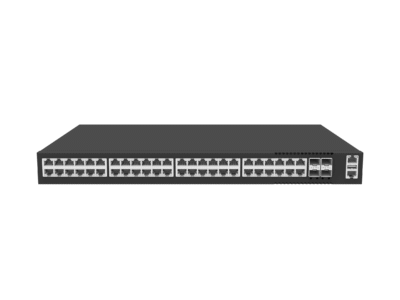 48-Port 1GbE RJ45, 4-Port 25GbE/10GbE SFP28, (POE+@740W) L3 Access Switch, Enterprise SONiC Preloaded, MCLAG/VXLAN/PTP Supported