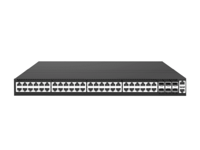 48-Port 1GbE RJ45, 6-Port 25GbE/10GbE SFP28, POE+@740W/1440W L3 Access Switch, Enterprise SONiC Preloaded, MLAG/VXLAN Support